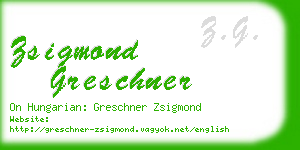 zsigmond greschner business card